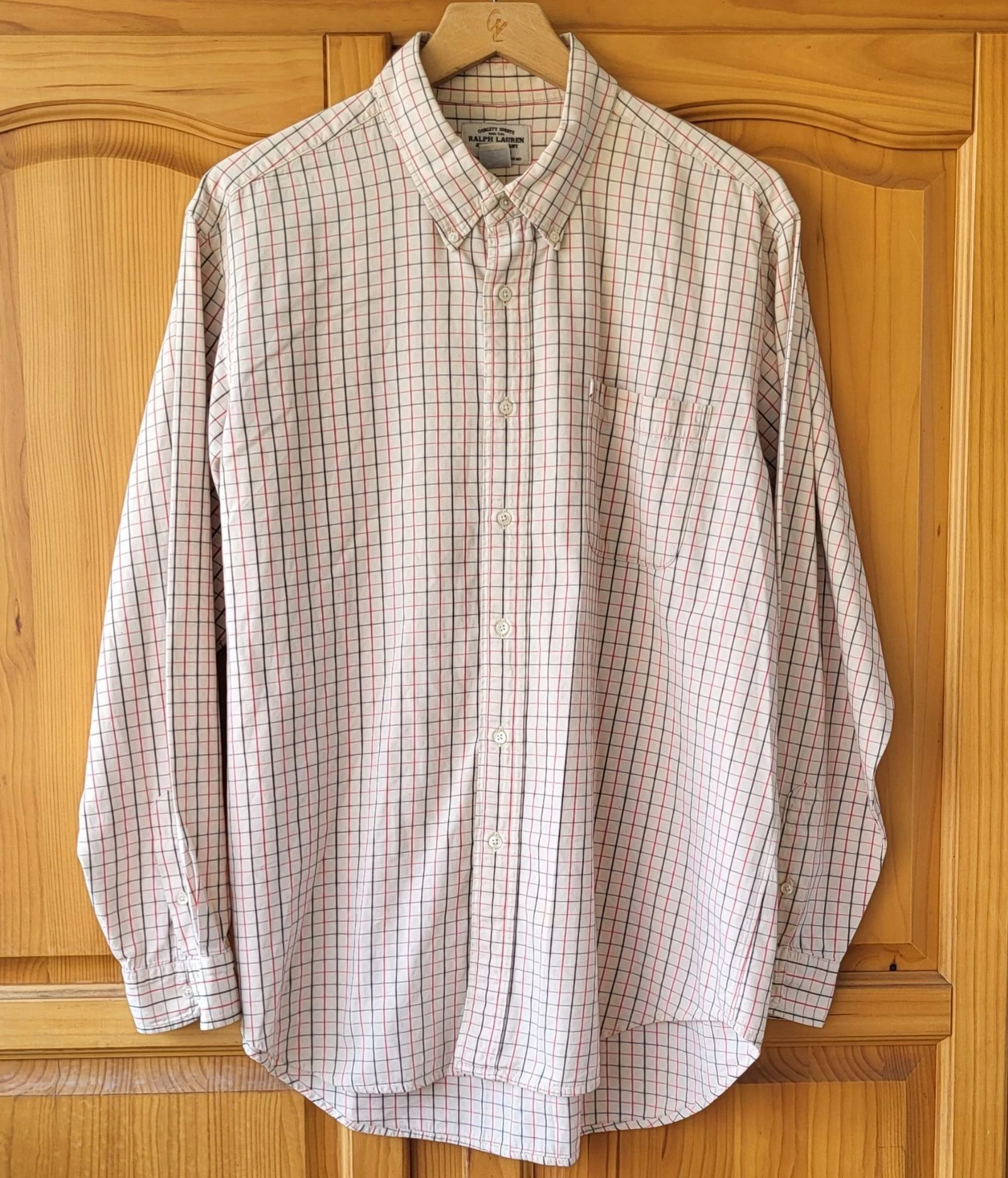 Ralph Lauren Camisa TXL /TFr42- Cuadros-Corte Ancho y Recto- Muy Buen Estado – photo 4